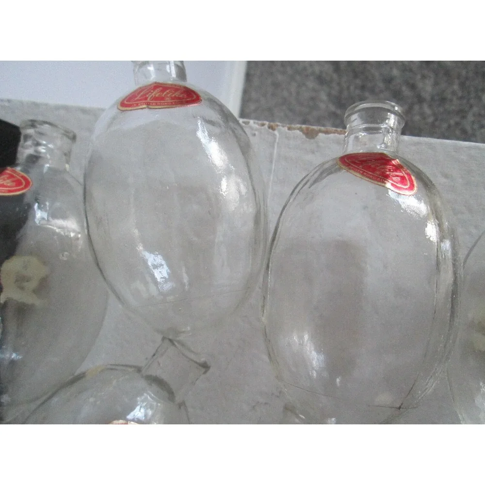 9 Empire Lifelike Life Like Art Glass Fruit Decanter Bottles Vintage Lemon Peach